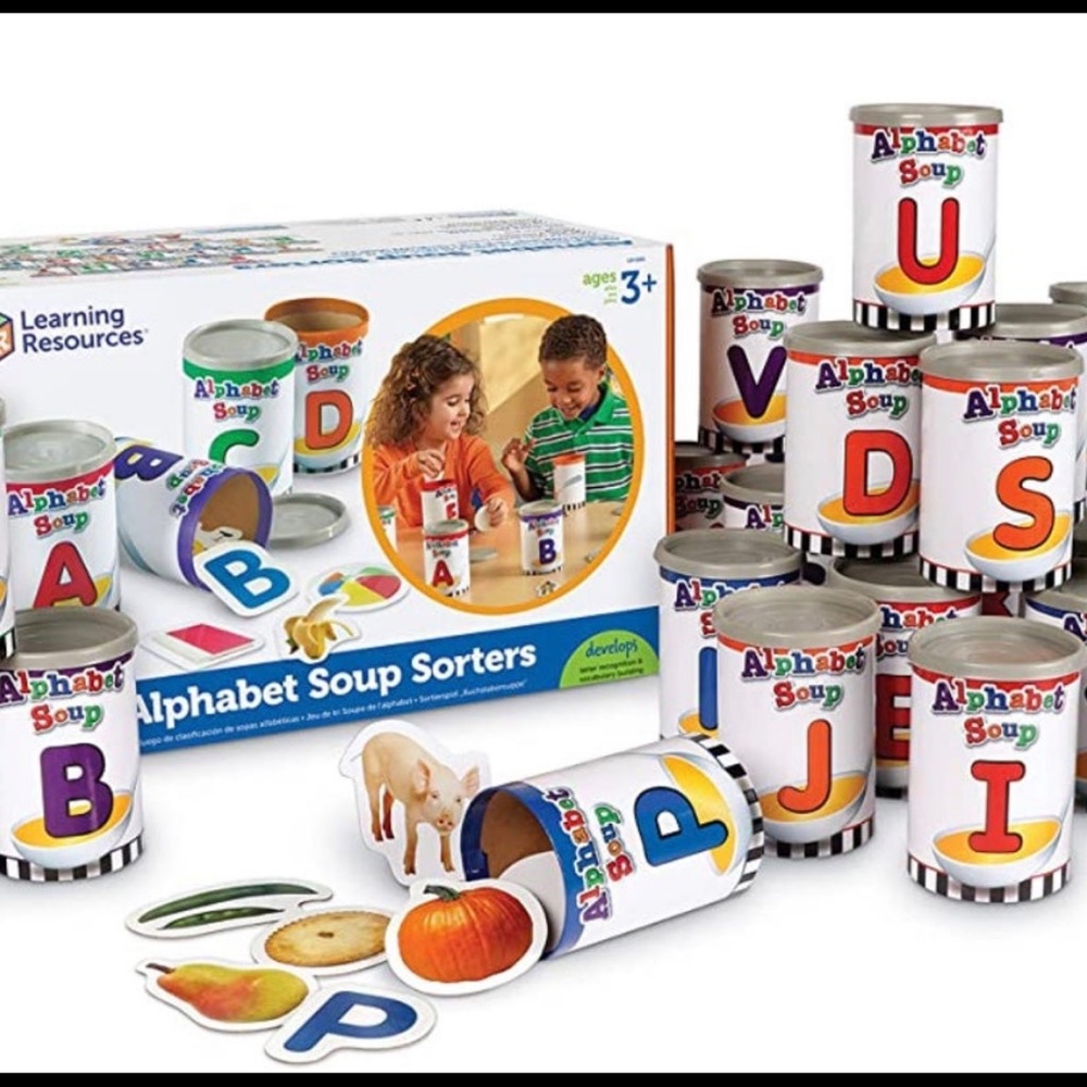 Learning Resources, LRNLER6801, Alphabet Soup Sorters Skill Set, 209 / S…